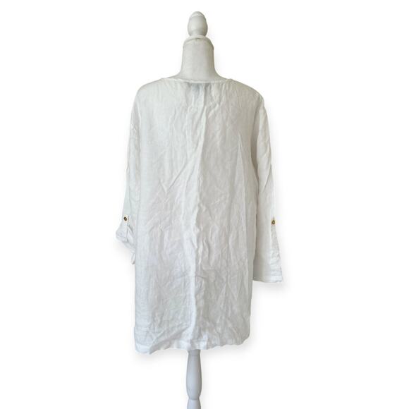 Ellen Tracy Company  100% Linen Tunic - Size XXL - Picture 3 of 6